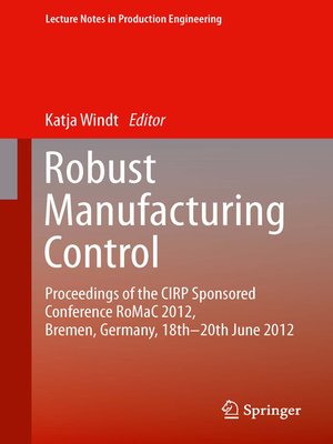 cover image of Robust Manufacturing Control
